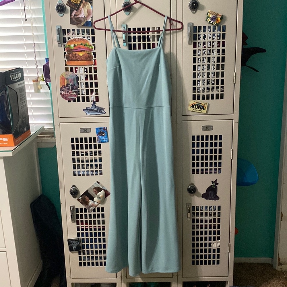 Blue jumpsuit